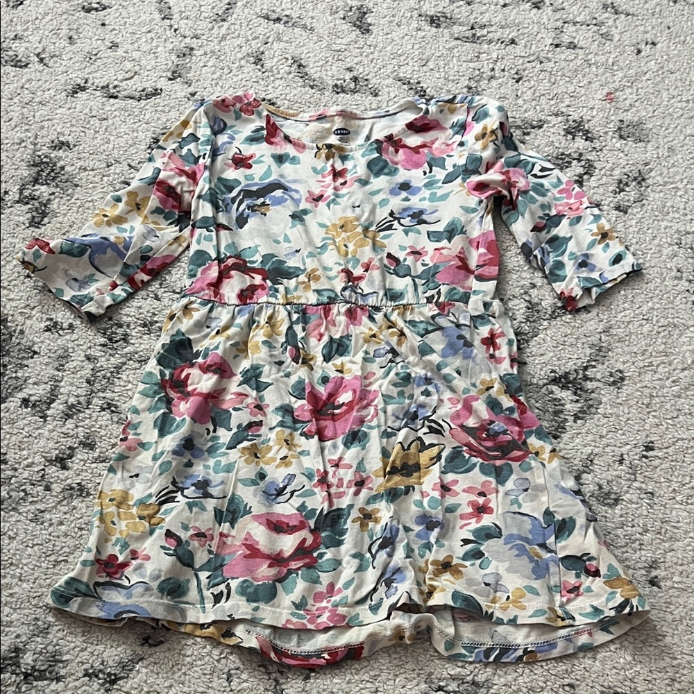 Old Navy Multicolor Floral Kids Dress